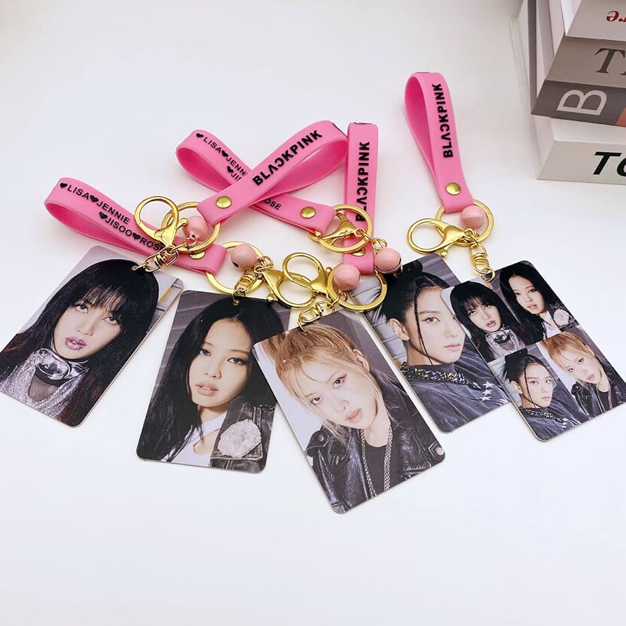 Amazon.co.jp: PANHUI ブラックピンク LOMO キーホルダー ブラック