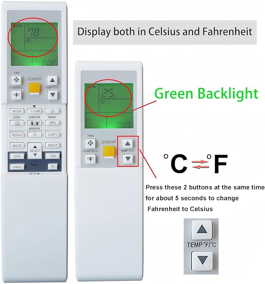 Amazon.co.jp: ユニバーサル交換用リモコン ダイキン FTXN24KVJU