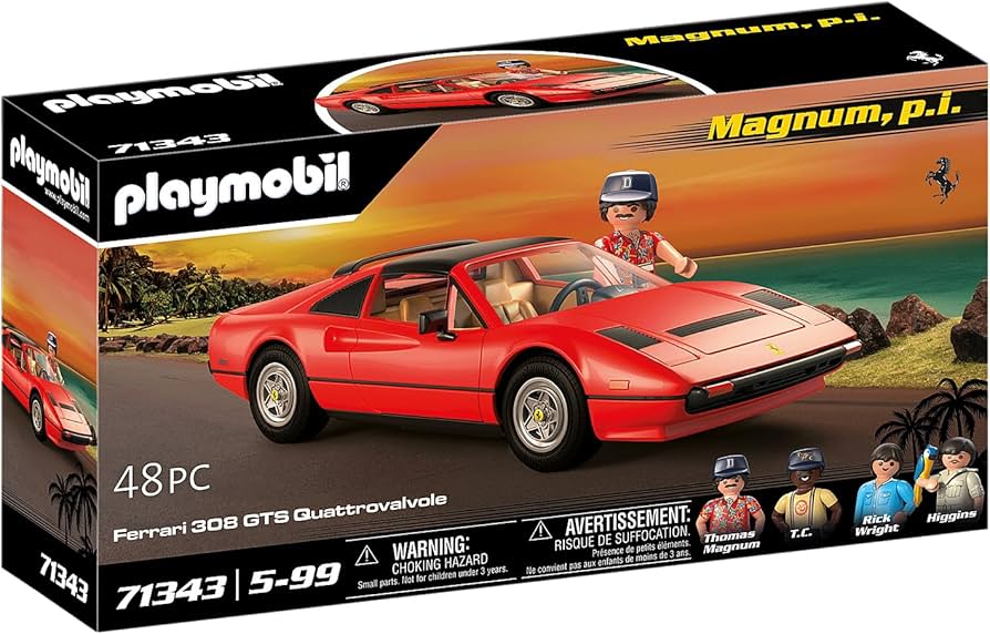Amazon.co.jp: プレイモービル 私立探偵マグナム フェラーリ 308 GTS