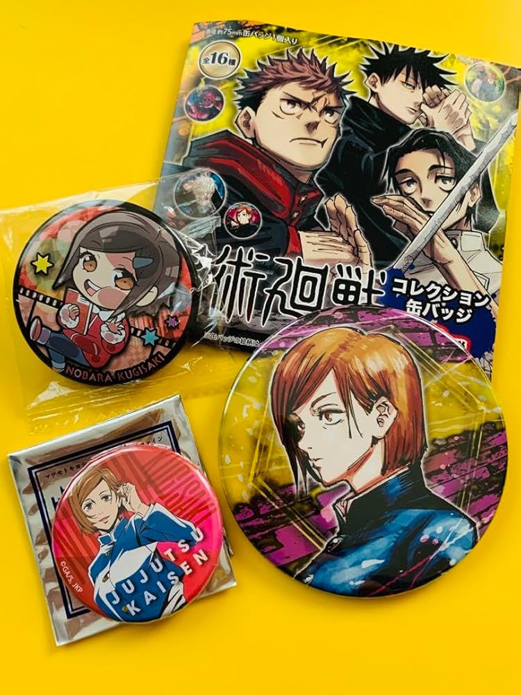 Amazon.co.jp: 呪術廻戦 釘崎野薔薇 缶バッジ 3個セット : おもちゃ