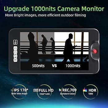Amazon | OSEE T5+ 1000nits 5.5 インチ カメラモニター ビデオ