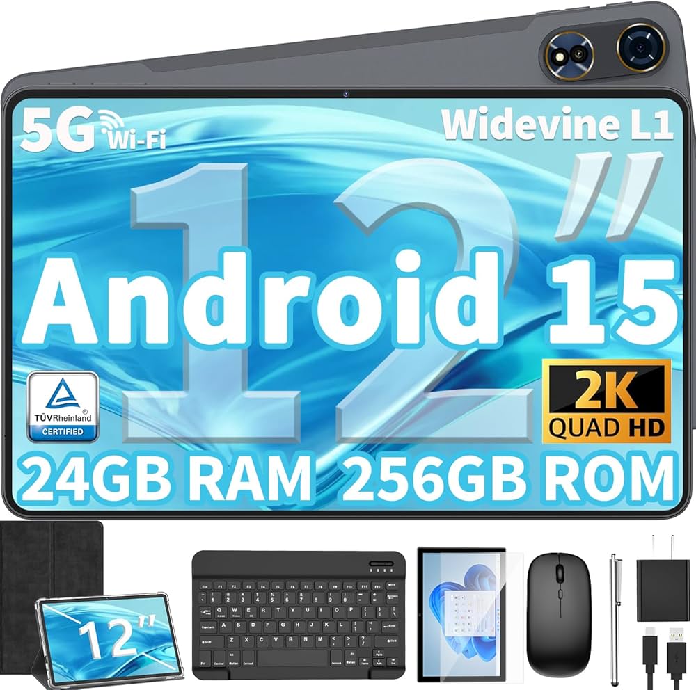 Amazon.co.jp: 12インチタブレット Android 15タブレット 2026年