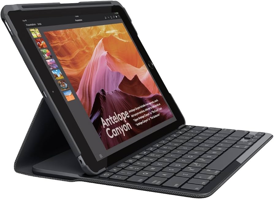 Amazon.com: Logitech iPad Slim Folio: Case with Wireless Keyboard