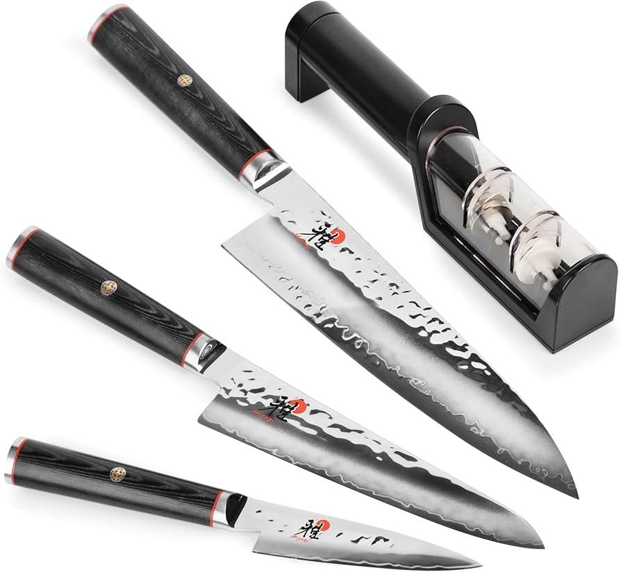 Amazon.com: Miyabi Mizu SG2 4-pc Knife Set with Sharpener: Home