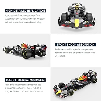 Amazon.com: RASTAR Red Bull F1 1/18 Scale RC Car - 2022 Oracle