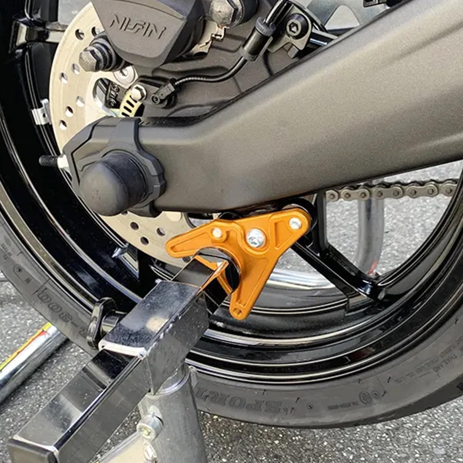 Amazon | LEDISHUN レーシングスタンドフック スプロケットガード付