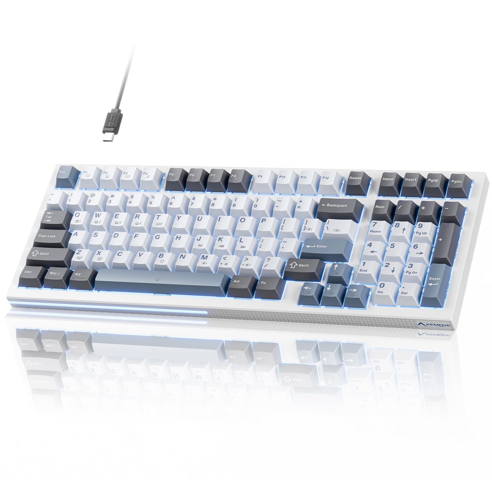 Amazon.com: KEMOVE K98SE Mechanical Gaming Keyboard, 98 Keys LED