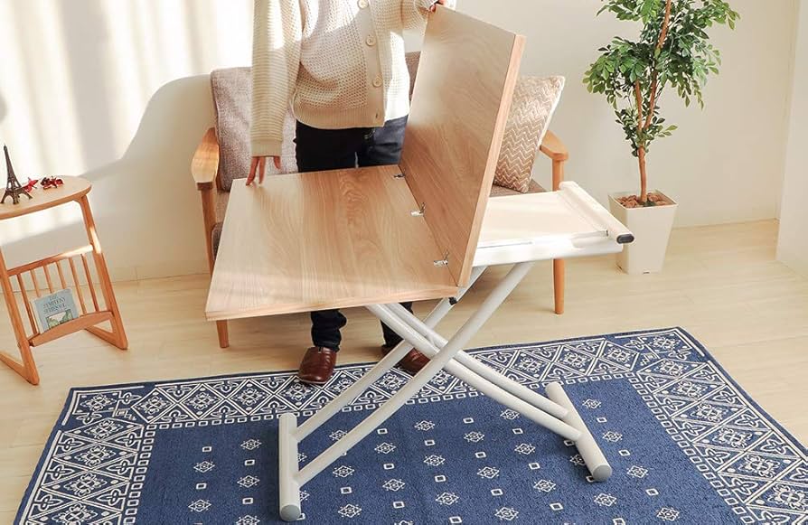 Amazon｜ヤマソロ 昇降テーブル テーブル グロリアス 82-644 (ブラウン