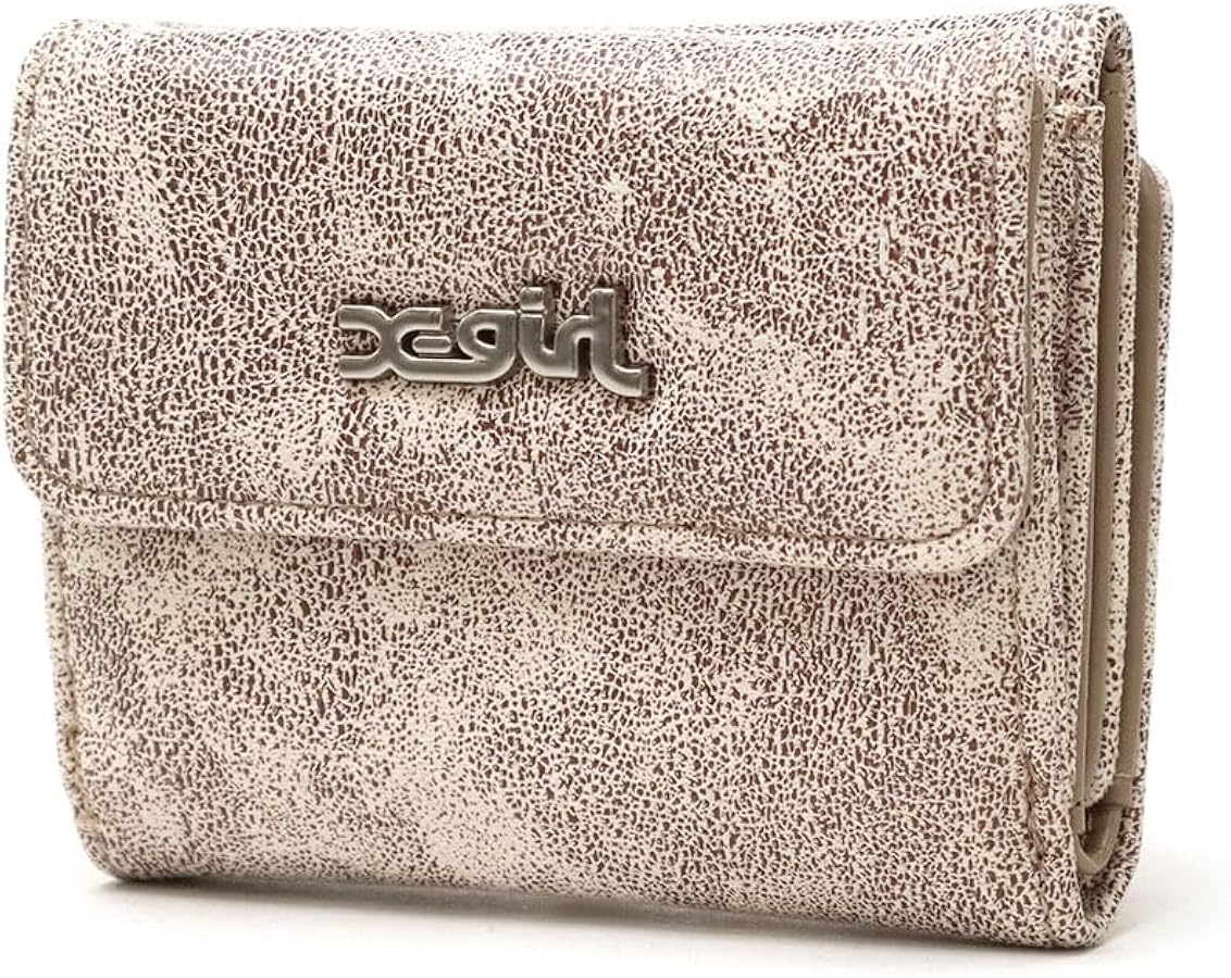 Amazon | [X-girl] ディストレスフェイクレザーミニウォレット