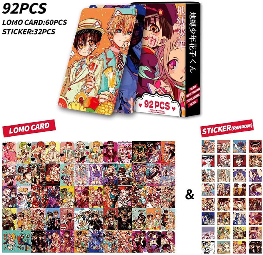 Amazon.co.jp: 92枚入り 地縛少年花子くん LOMOカード ステッカー 60