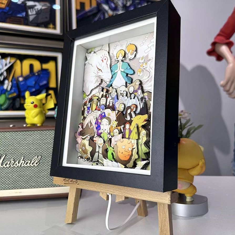 Amazon.co.jp: 夏目友人帳 立体絵 紙製 夏目貴志 ニャンコ先生 3D 立体