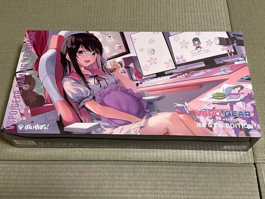 Amazon.co.jp: VSPO GEAR ゲーミングキーボード 花芽なずな : パソコン