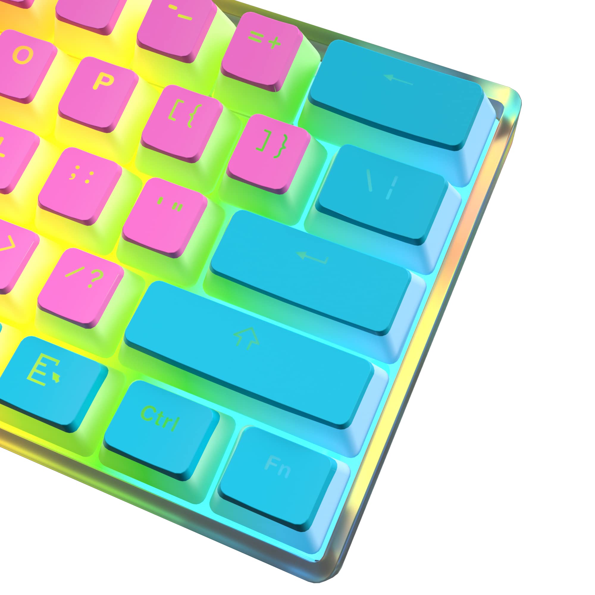 Amazon.co.jp: Pink Clix Cotton Candy 60%メカニカルキーボード