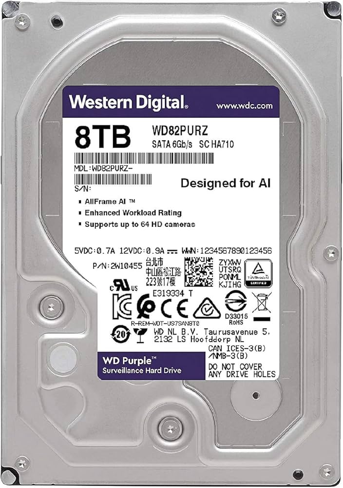 Amazon | Western Digital ウエスタンデジタル 内蔵 HDD 8TB WD Purple