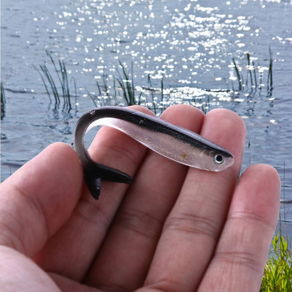 Amazon.co.jp: 10本入り 8cm 釣り用ルアー バス釣り ソフトバイオ