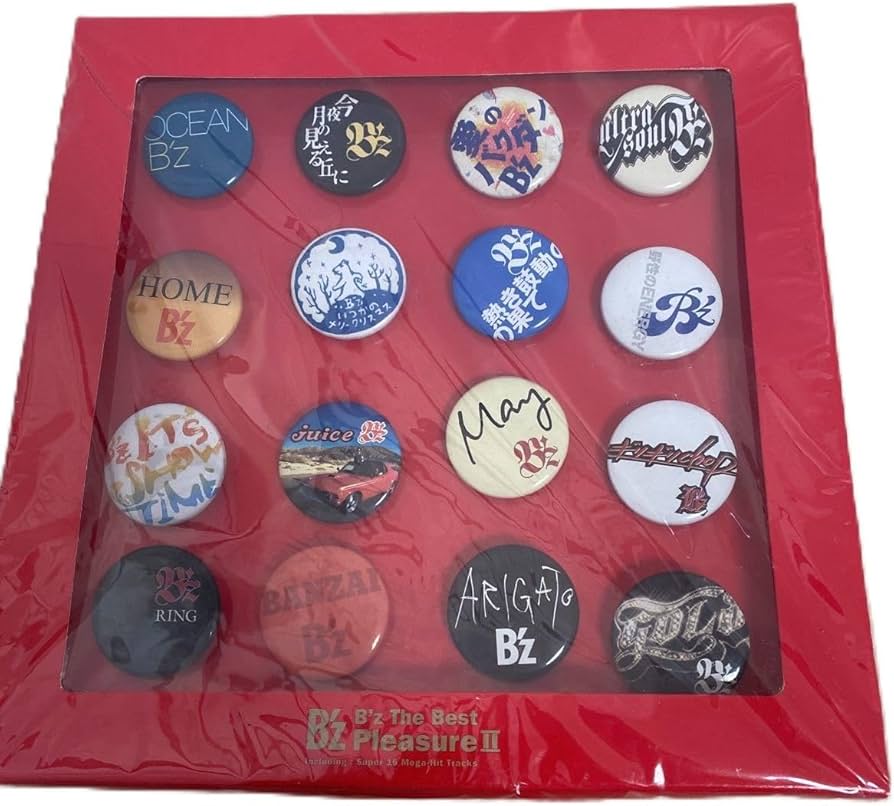 Amazon | B'z Pleasure II 缶バッジ バッジ ピンバッジ バッヂ