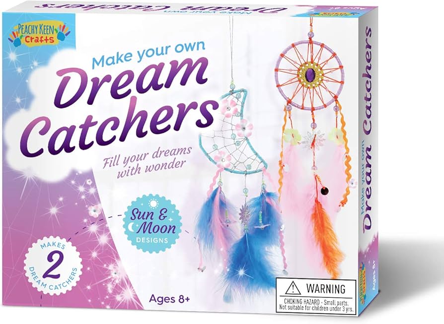Amazon.com: Peachy Keen Crafts Dream Catcher Kit for Kids & Teens