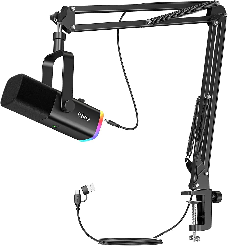 Amazon.co.jp: FIFINE XLR/USB ゲーミングマイクセット ストリーミング