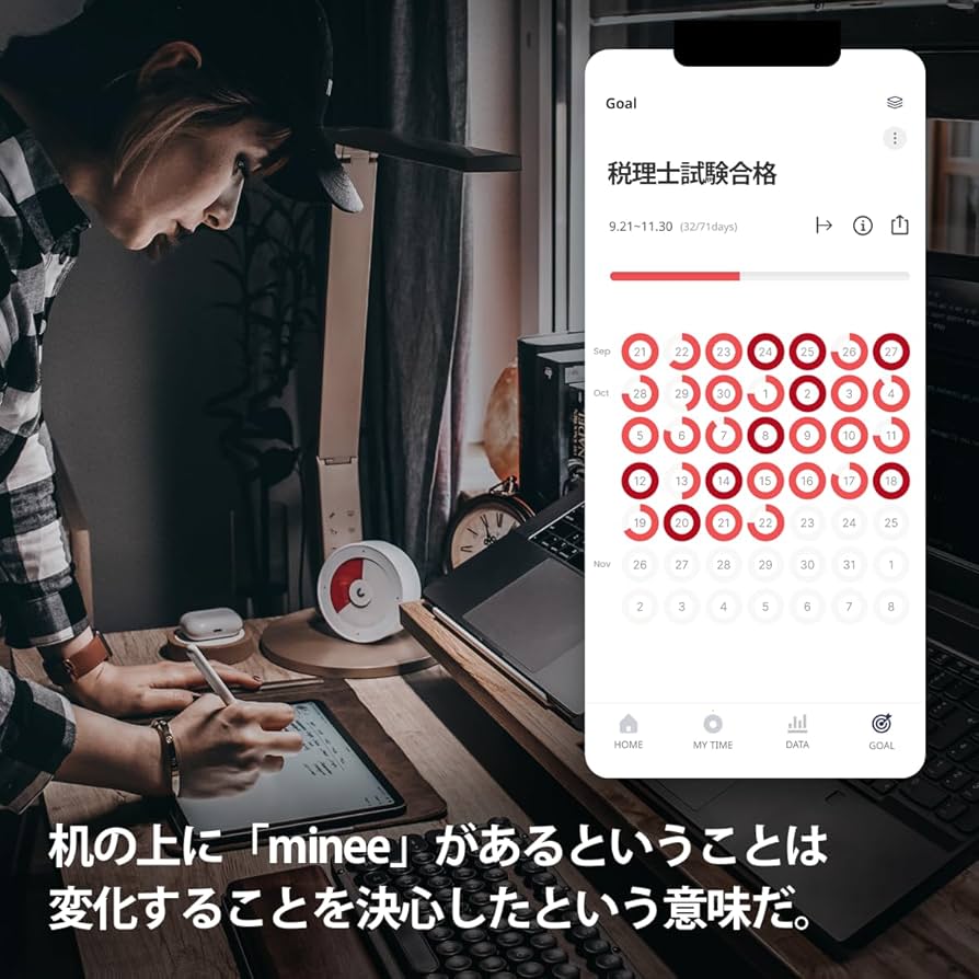 Amazon｜minee 4 [正規品] : 集中習慣追跡、視覚化タイマー