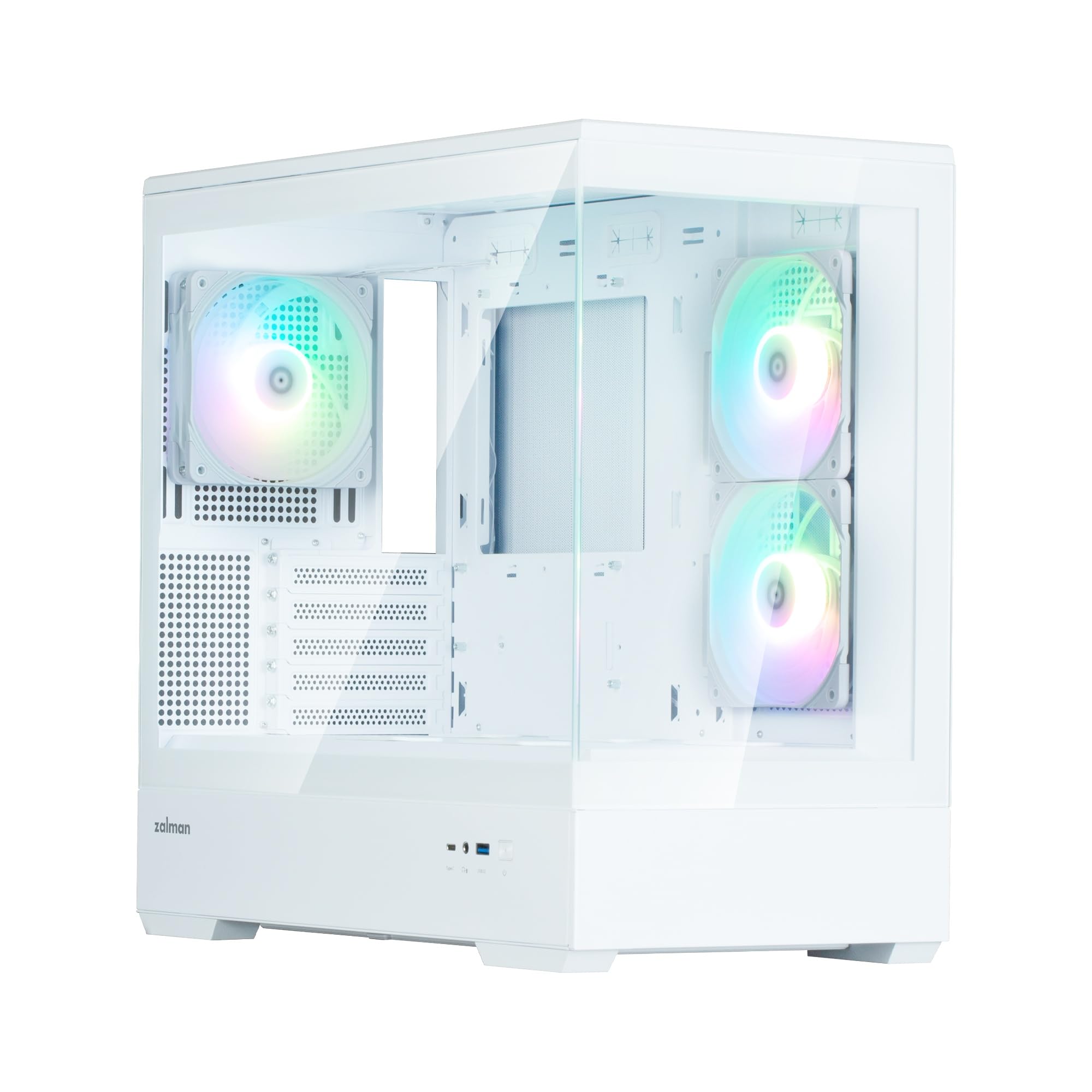Amazon | ZALMAN P30 White V2 Micro-ATX ミニタワー型PCケース CS9090