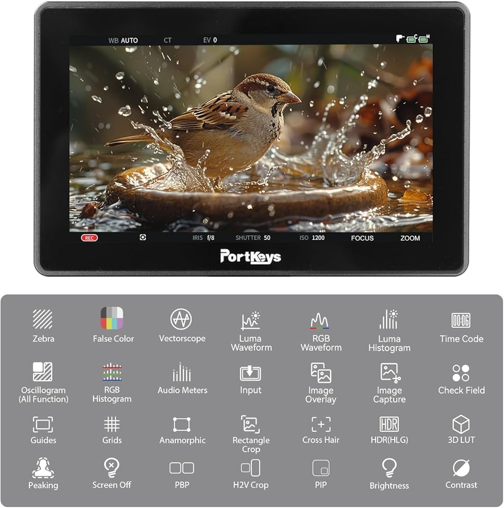 Amazon.co.jp: Portkeys BM5 IV 5.5インチ 2000nit カメラコントロール