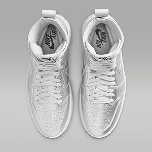 Air Jordan 1 Brooklyn Women's Boots (FJ5737-002, Metallic Silver