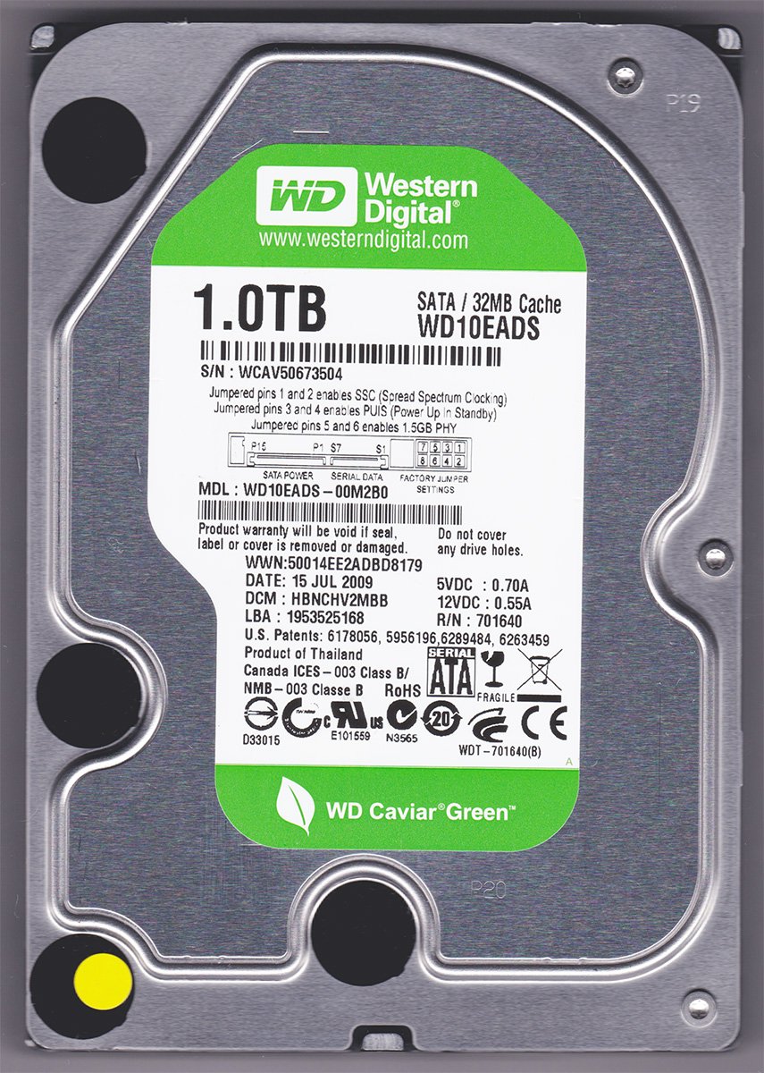 Amazon | WD HDD 内蔵ハードディスク 3.5インチ 1TB WD Green WD10EADS