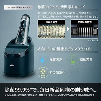 Amazon | 【除菌洗浄器付き】 ブラウン シリーズ8 メンズ電気