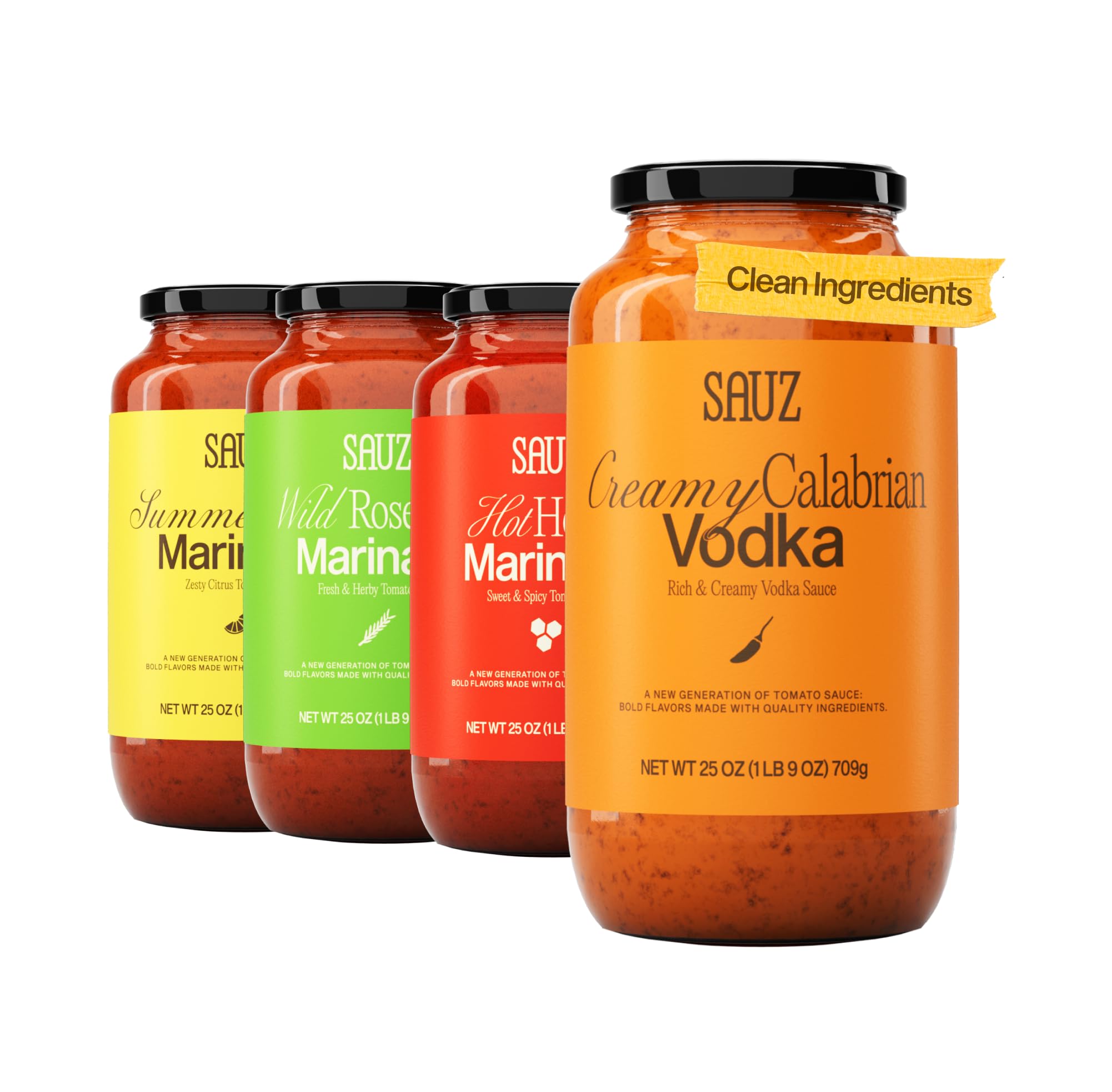 Amazon.com : Sauz | Variety Pack, 25 Oz Jars (4-Pack), Includes