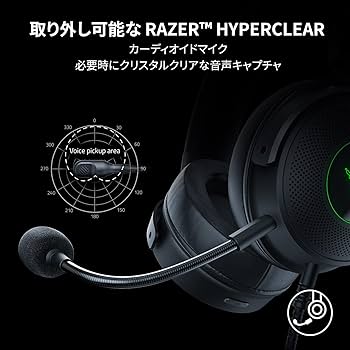 Amazon.co.jp: Razer Kraken V3 HyperSense ゲーミングヘッドセット