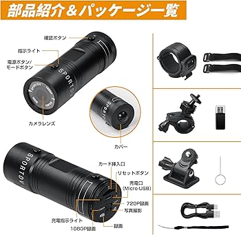 Amazon | LXMIMI アクションカメラ ウェアラブルカメラ ビデオカメラ