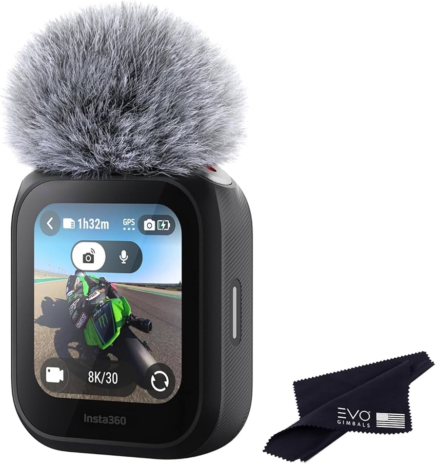 Amazon | Insta360 GPSプレビューリモコン 内蔵マイク付き