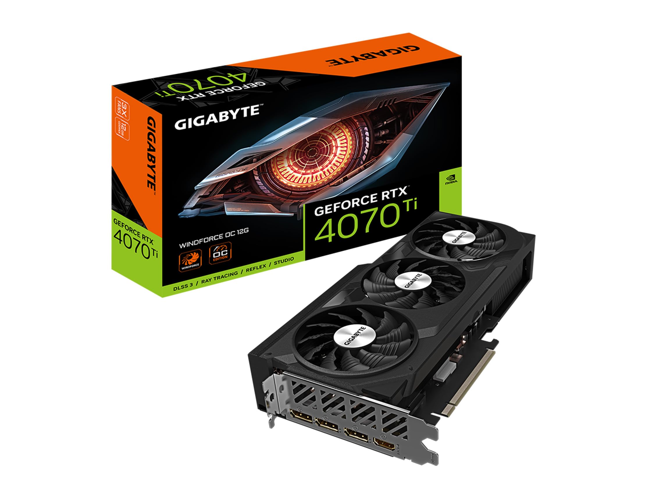 Amazon.com: Gigabyte GeForce RTX 4070 Ti WINDFORCE OC 12G Graphics
