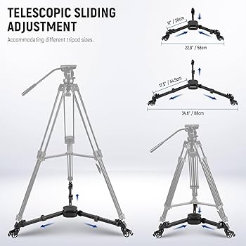 Amazon | NEEWER 撮影用三脚ドリー 高耐久 クイックロックリリース
