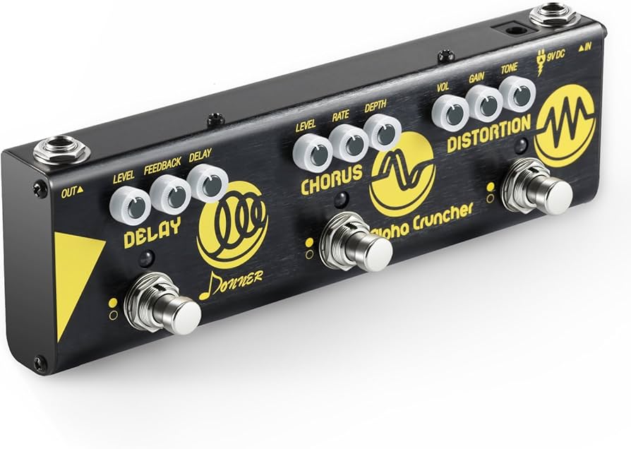 Amazon.co.jp: Donner マルチエフェクター ギター用 Alpha Cruncher