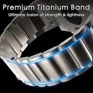 Amazon.com: synsing Magnetic Titanium 22mm Band Compatible for
