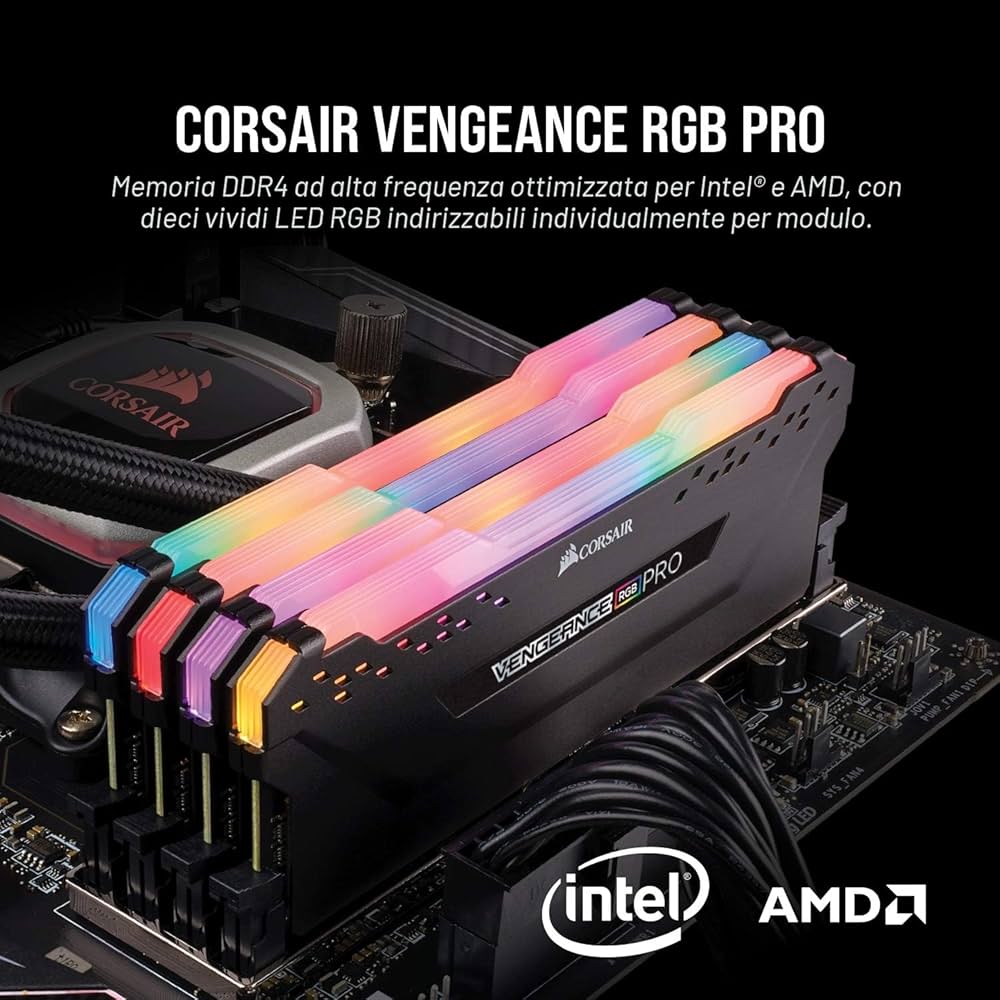 Corsair Vengeance RGB PRO 16 GB (2 x 8 GB) DDR4 3200MHz C16, Kit