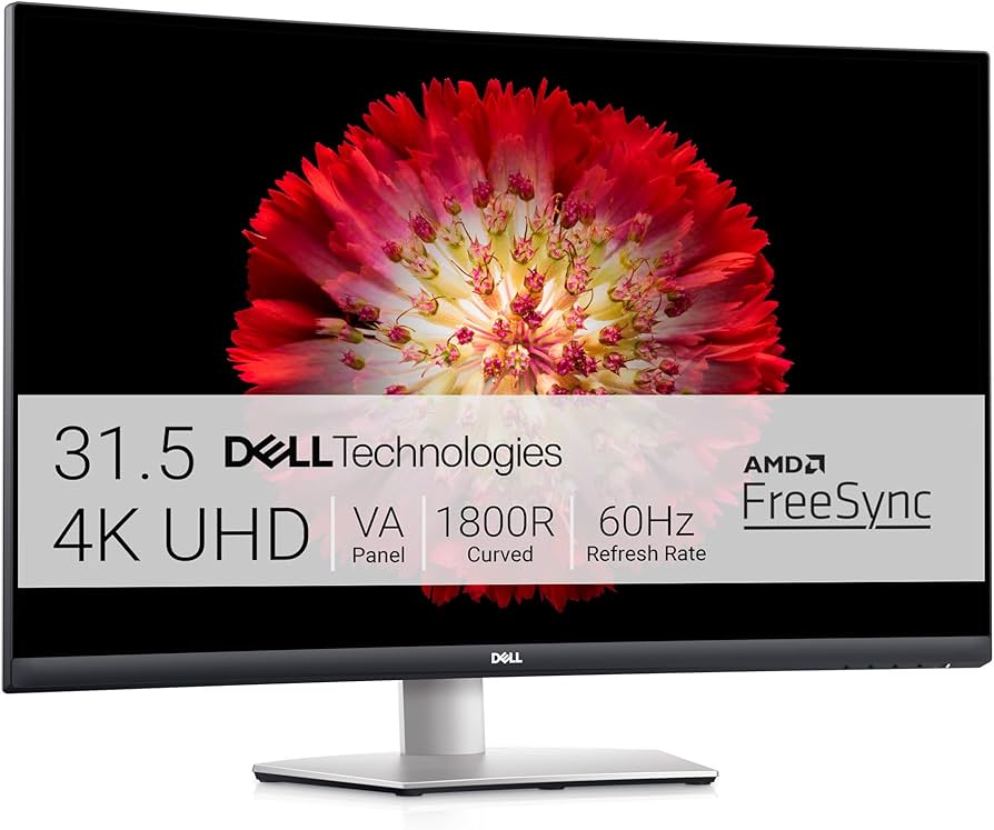 Amazon.com: Dell S3221QS 32 Inch Curved 4K UHD (3840 x 2160), VA