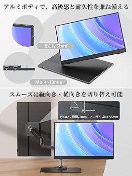 Amazon.co.jp: モバイルモニター モバイルディスプレイ cocopar 15.6