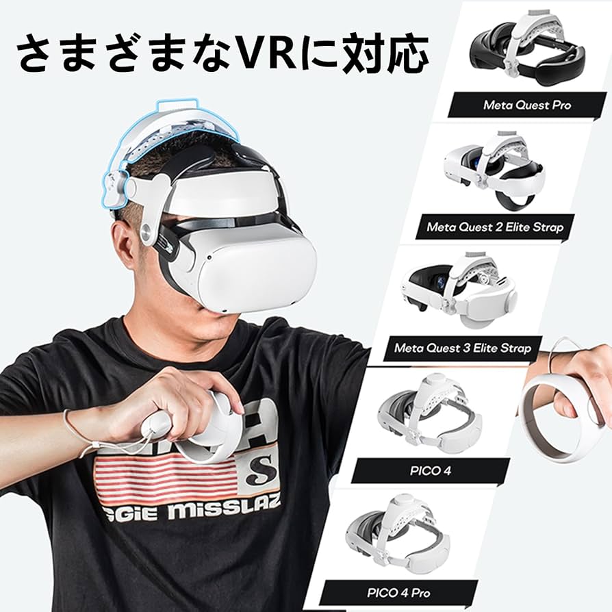 Amazon.co.jp: [LICHIFIT] VR用ヘッドストラップ 頭圧軽減 大人も子供