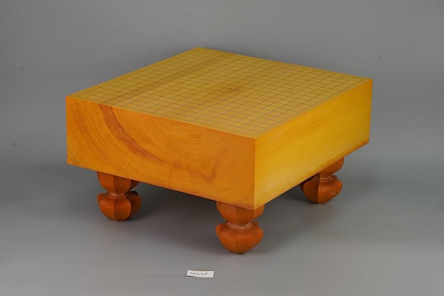 Amazon | 【KA0109】日向産本榧 木裏 脚付碁盤 | 囲碁 | おもちゃ