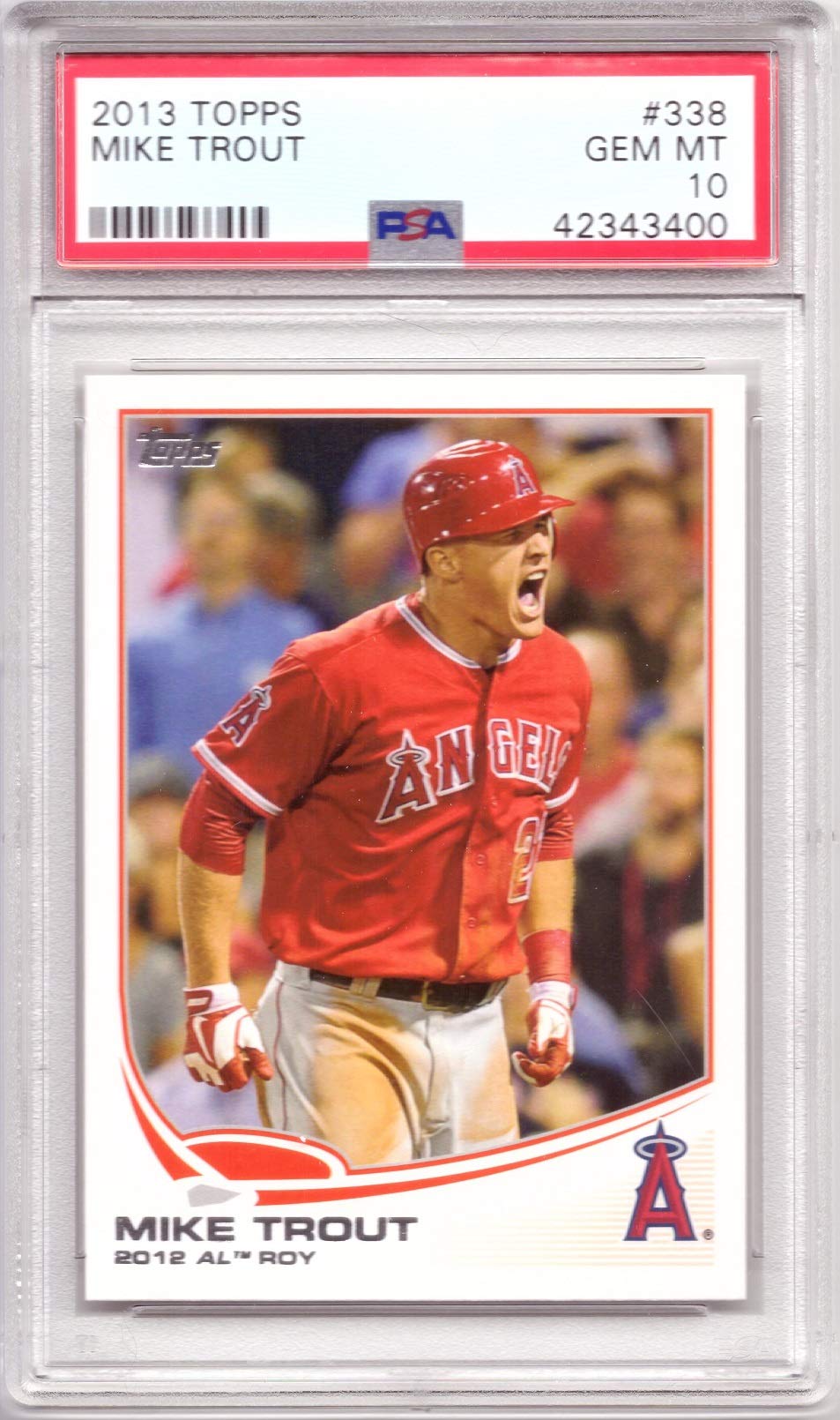 Amazon.com: 2013 Topps #338 Mike Trout Baseball Card - Wins 2012