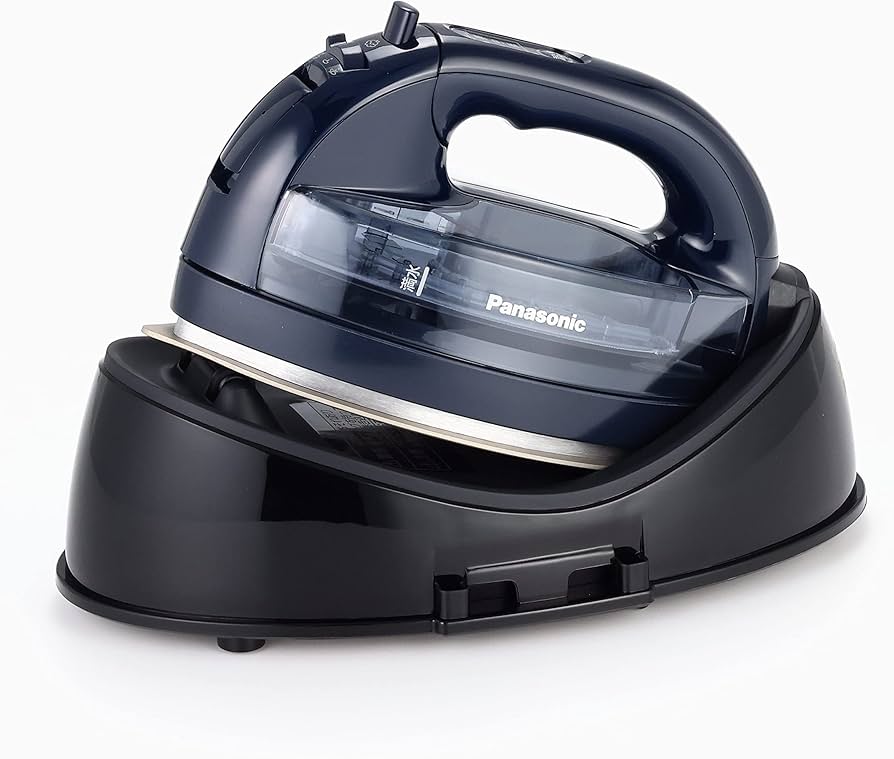 Amazon | パナソニック コードレススチームWヘッドアイロン ダーク