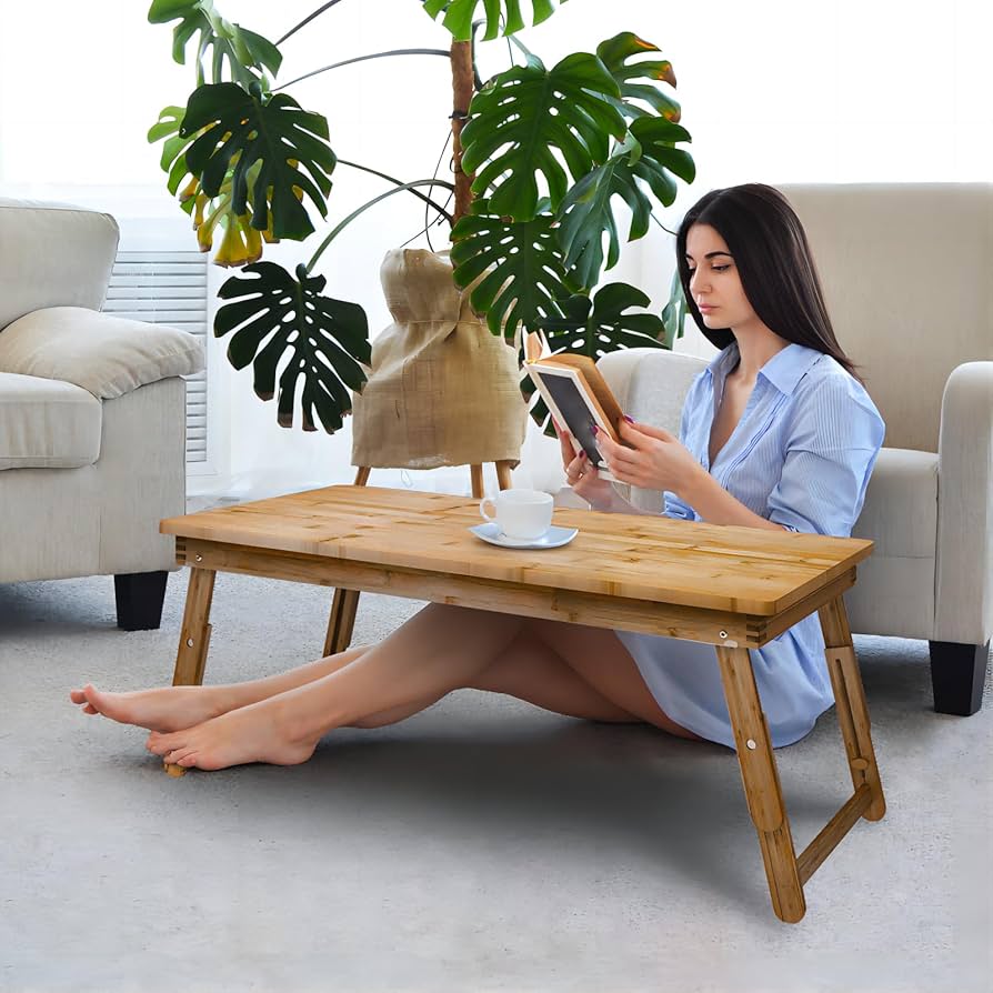 Amazon.com: koyasiry Bamboo Coffee Table Foldable,Low Floor Dining