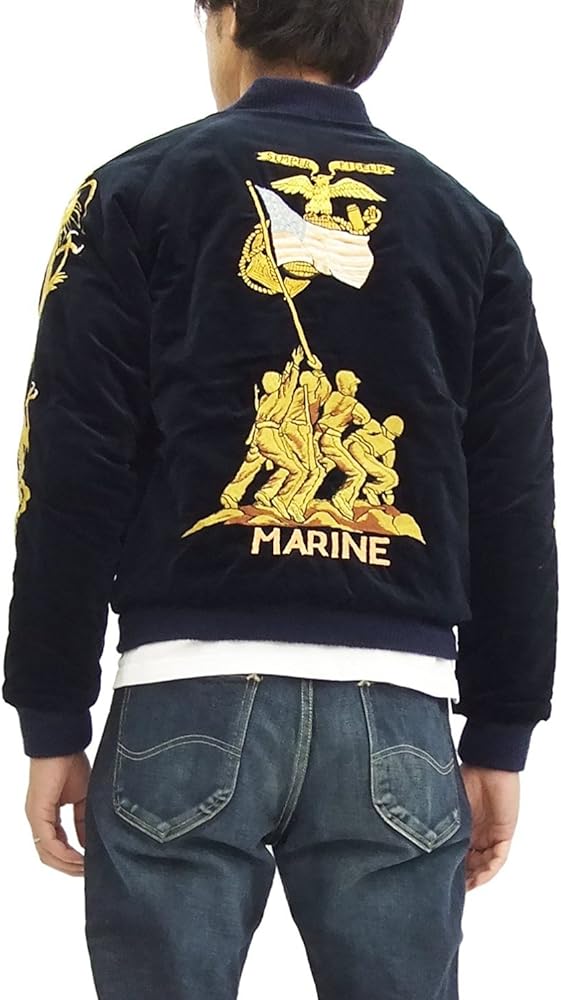 Amazon | [テーラー東洋] スカジャン TT13606 港商 硫黄島の星条旗