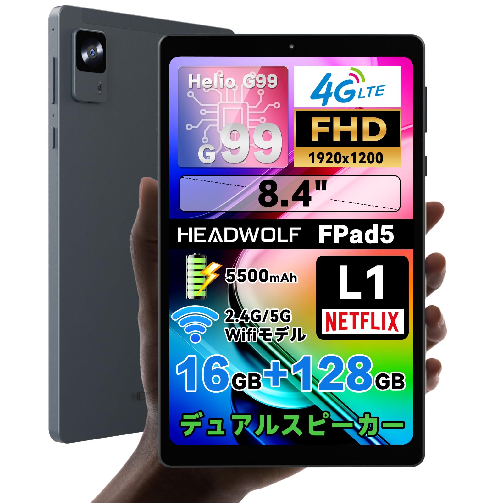 Amazon.co.jp: タブレット8インチ G99 Headwolf FPad5 Android 14