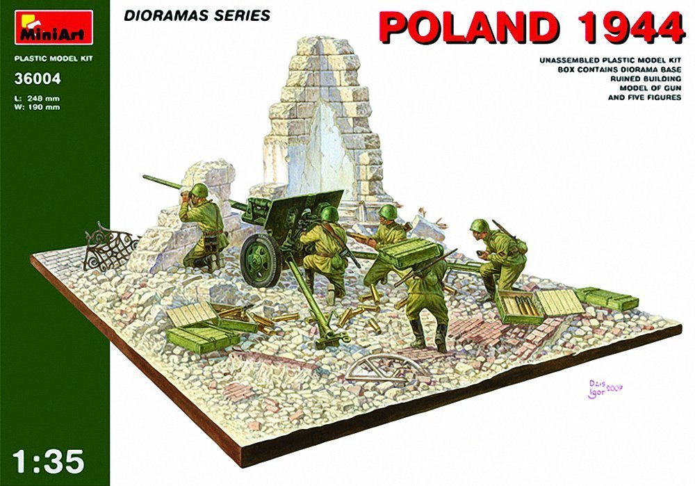Amazon | ミニアート(Miniart) 1/35 ジオラマベース4 ポーランド1944