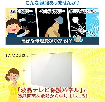 Amazon.co.jp: サンワダイレクト 液晶テレビ保護パネル 50インチ対応