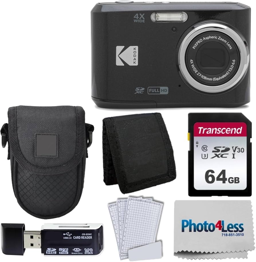 Amazon.com : Kodak PIXPRO FZ45 Digital Camera Bundle with Black