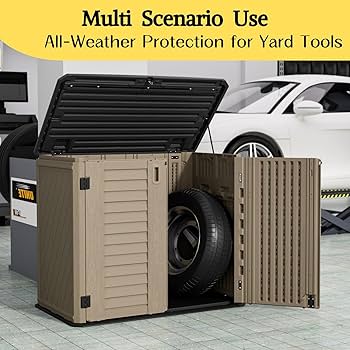 Amazon.com : ZZM 4x2.5 FT Outdoor Storage Shed, Resin Waterproof